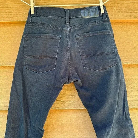 Levi’s Denizen Black Skinny Fit Boys Denim Adjustable Waist Jeans - Picture 10 of 11